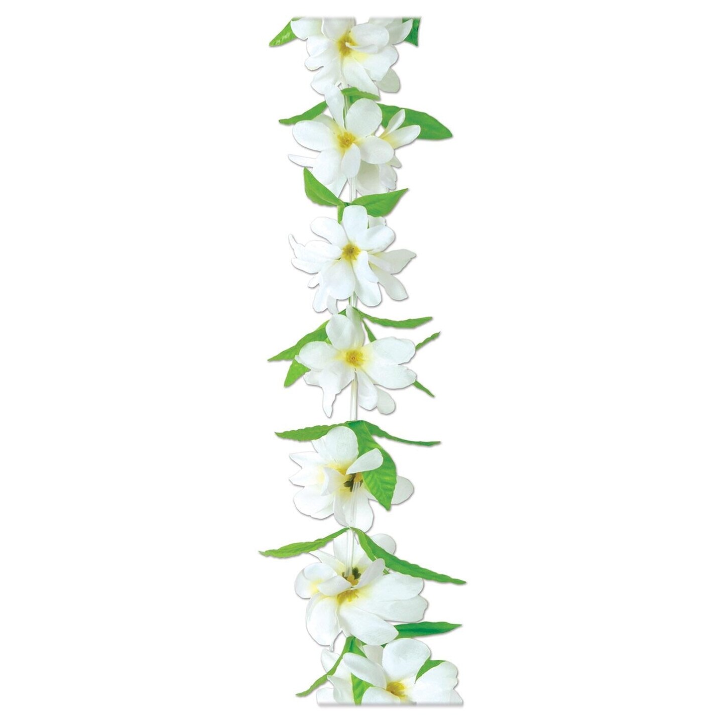 12 Pack Beistle Luau Party Silk &#x27;N Petals Tropical Jasmine Lei