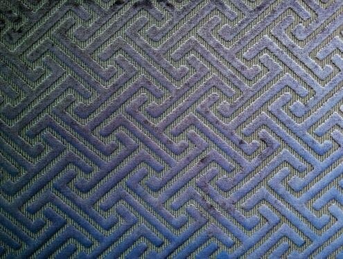 Trident Cut Velvet Fabric