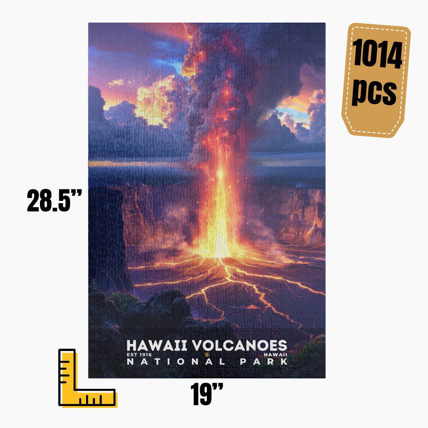 Hawaii Volcanoes National Park Jigsaw Puzzle, Family Game, Holiday