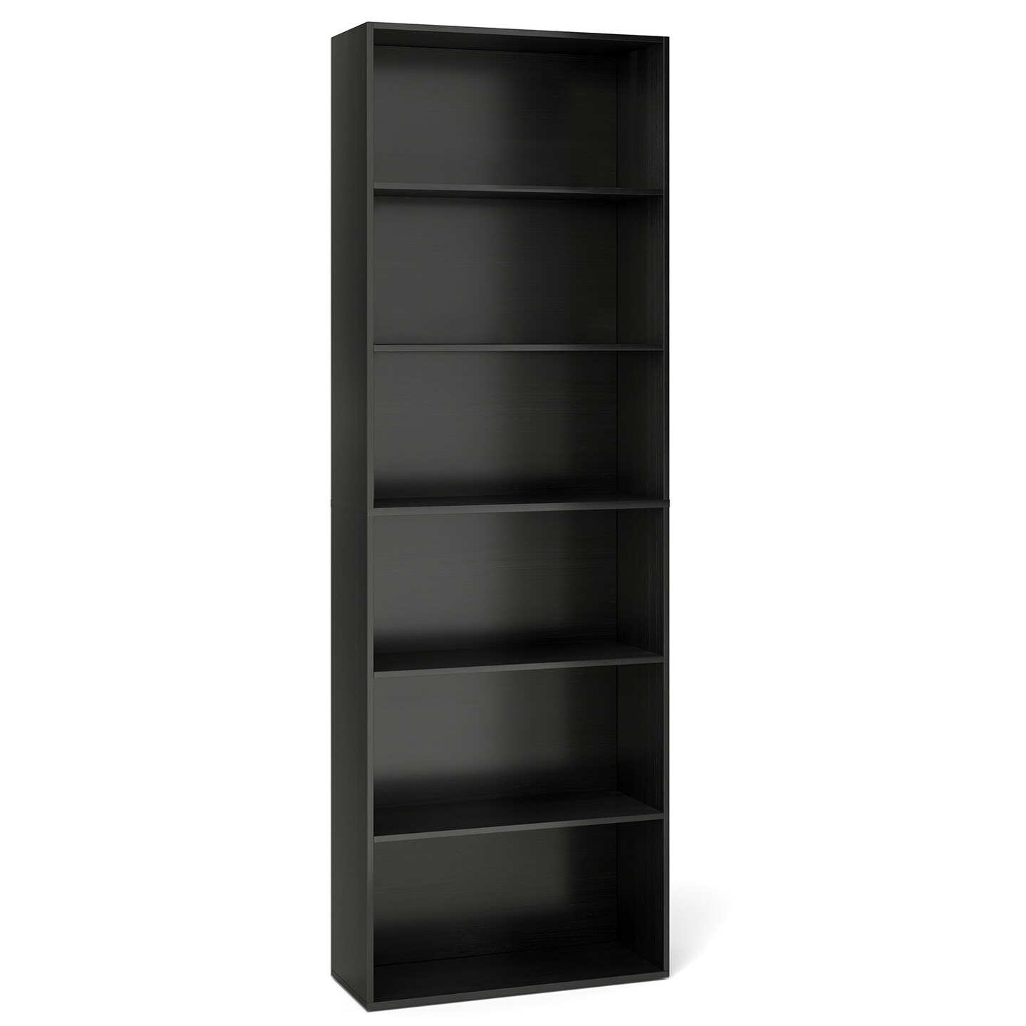 Modern 6 Tier Bookshelf Open Storage Display Shelf Freestanding Bookcase