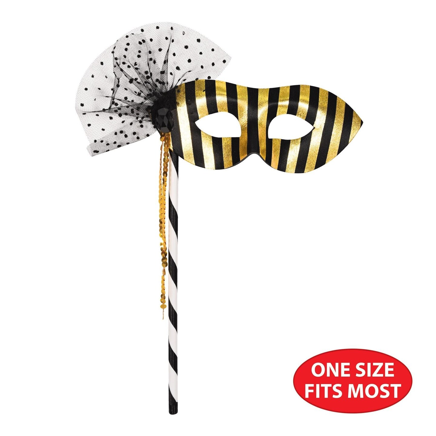 12 Pack Beistle Party Mask with Stick
