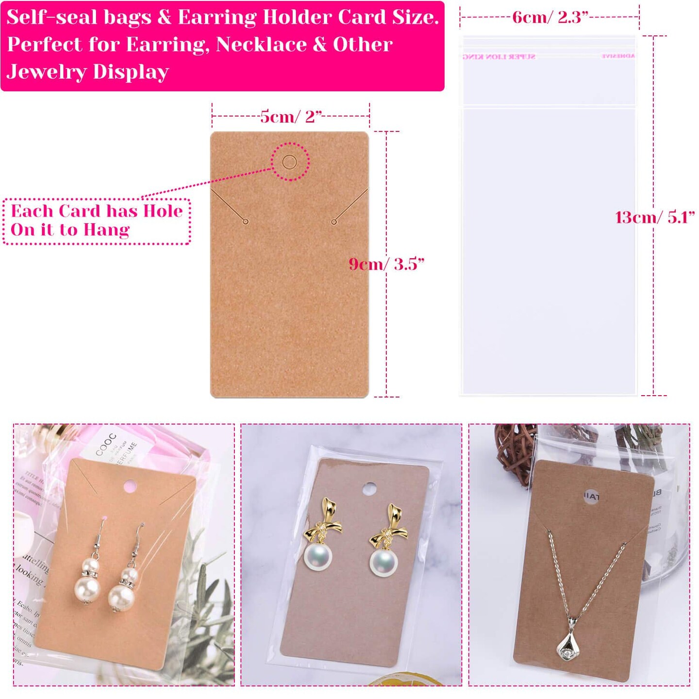 Earring Making Supplies, 1350pcs Earring Making Kit with Earring Hooks, Jump Rings, Pliers, Earring Backs, Earrings Holder Cards and Clear Bags for DIY Earring Supplies and Earring Findings