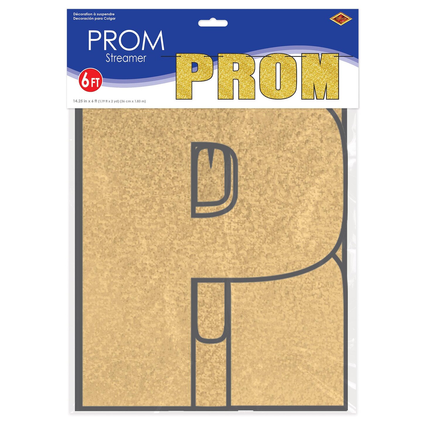 12 Pack Beistle Prom Party Streamer- Gold