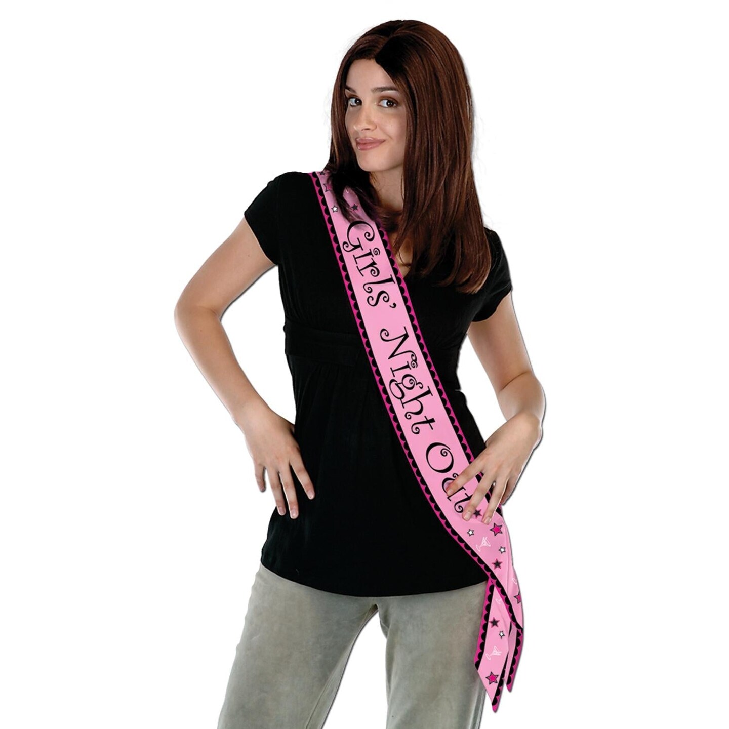 6 Pack Beistle Bachelorette Party Girls&#x27; Night Out Satin Sash