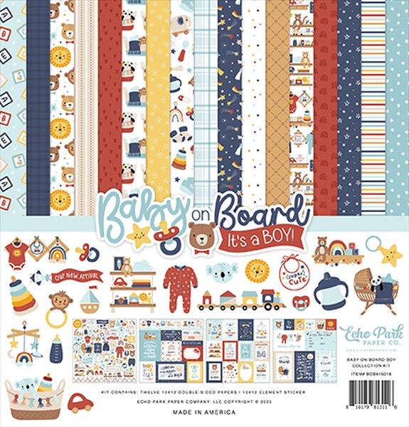 Echo Park Baby On Board - Boy Collection Kit