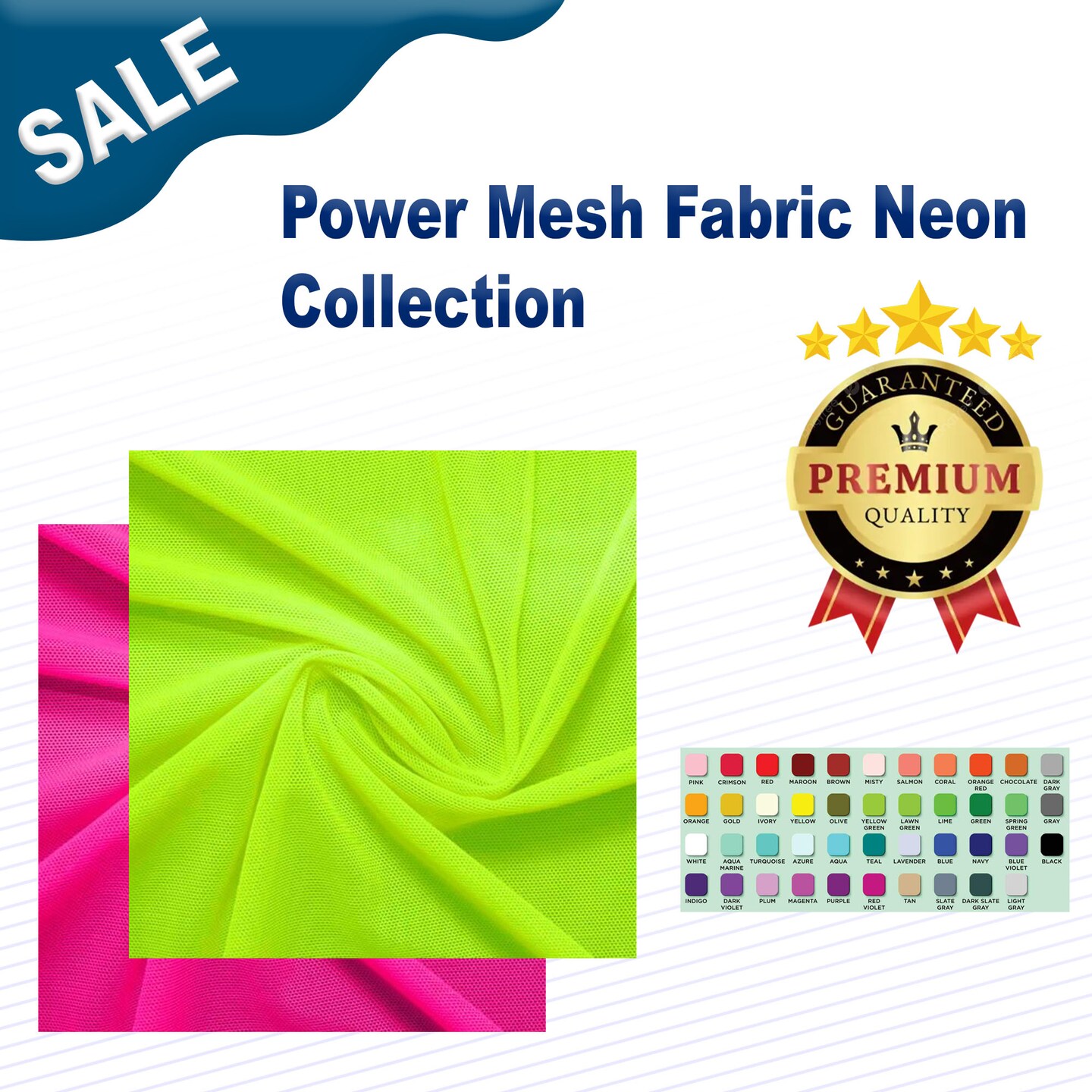 Power Mesh Fabric Neon Collection