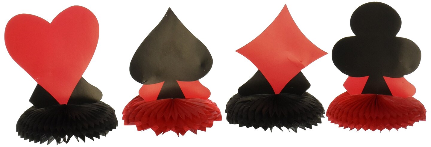 &#x22;Fun and Elegant Card Suit Mini Centerpieces - Pack of 12&#x22;