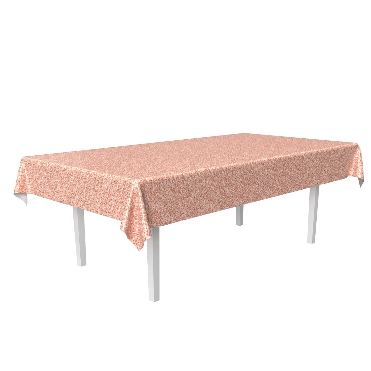Bulk 12 Pack Bulk Rose Gold Printed Sequined Party Tablecover