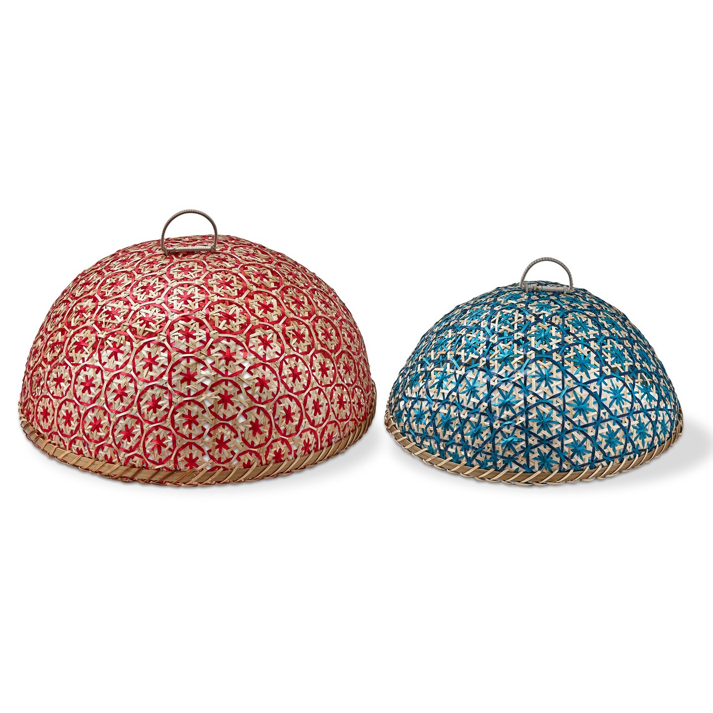 Bamboo Woven Food Cover Set of 2