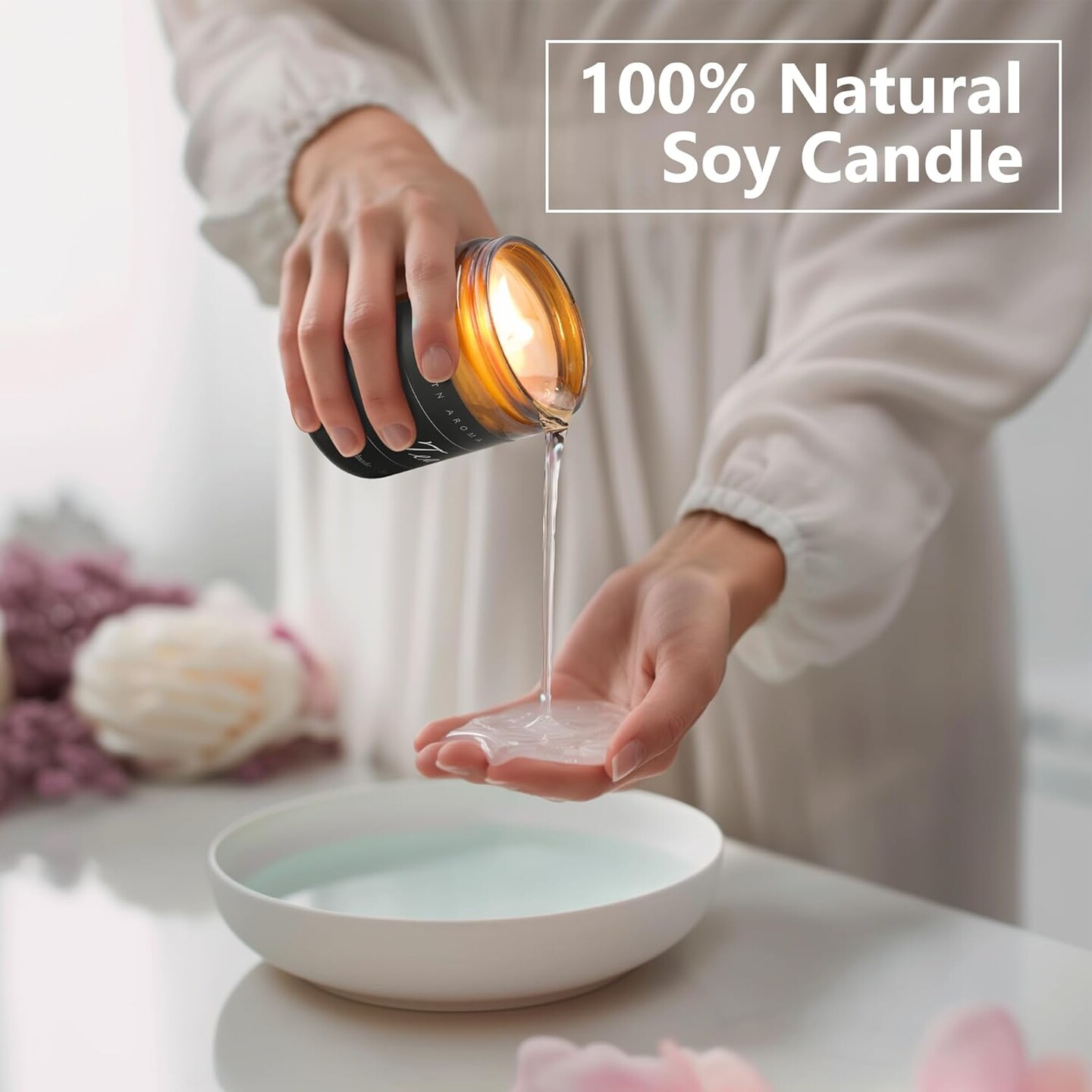 Eucalyptus Highly Scented Candles for Home| Natural Soy Aromatherapy candle| Handmade Long Lasting Jar Candle| Candel Gift for Women,Men| as Birthday,Housewarming,Thank You,Relaxing Gifts| 7oz