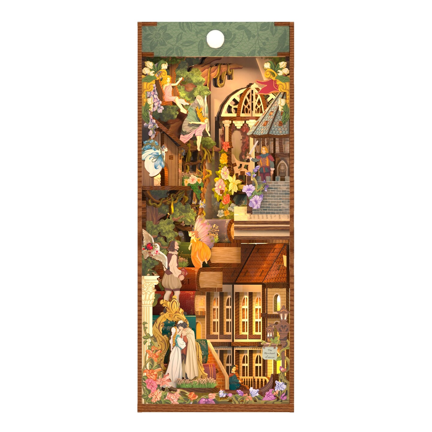 DIY Book Nook Kit - Shakespeare&#x27;s Verse w/ Dust Cover
