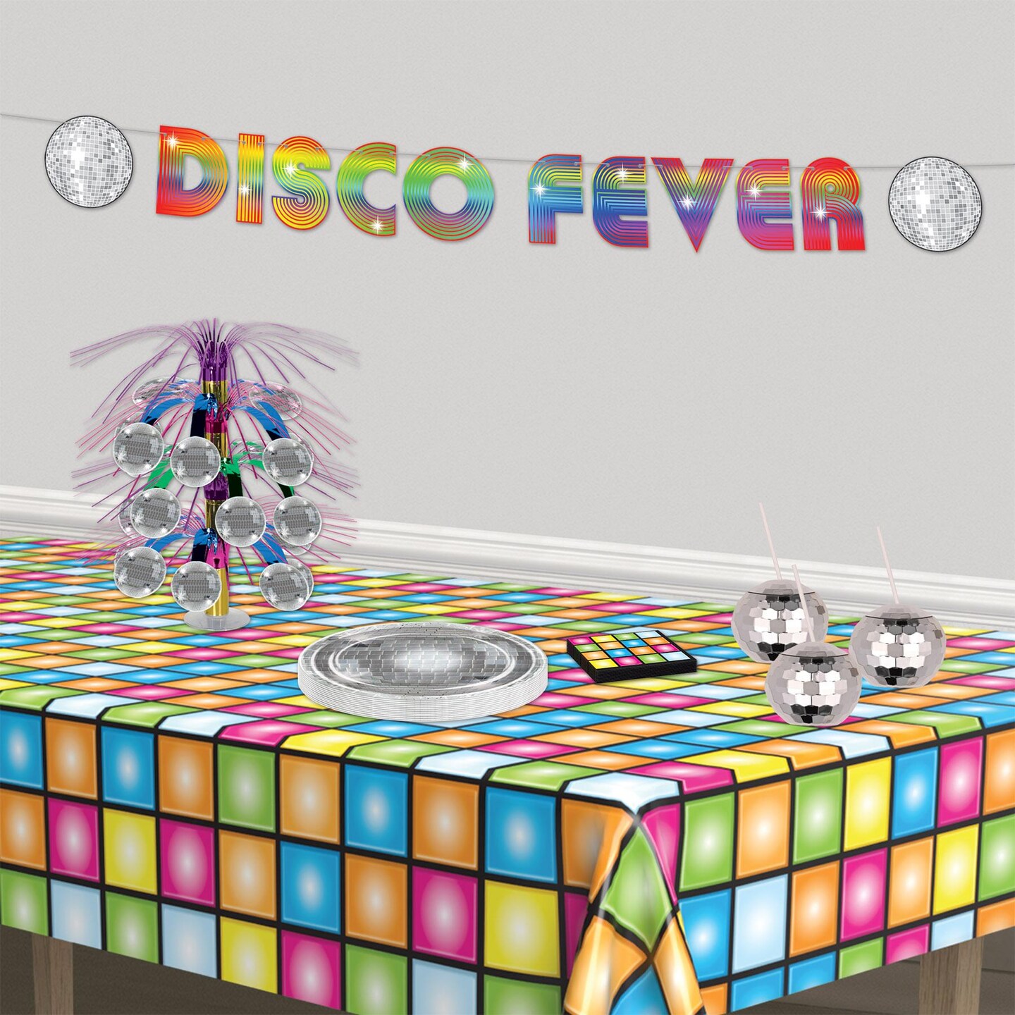 6 Pack Beistle Plastic Disco Ball Party Cup