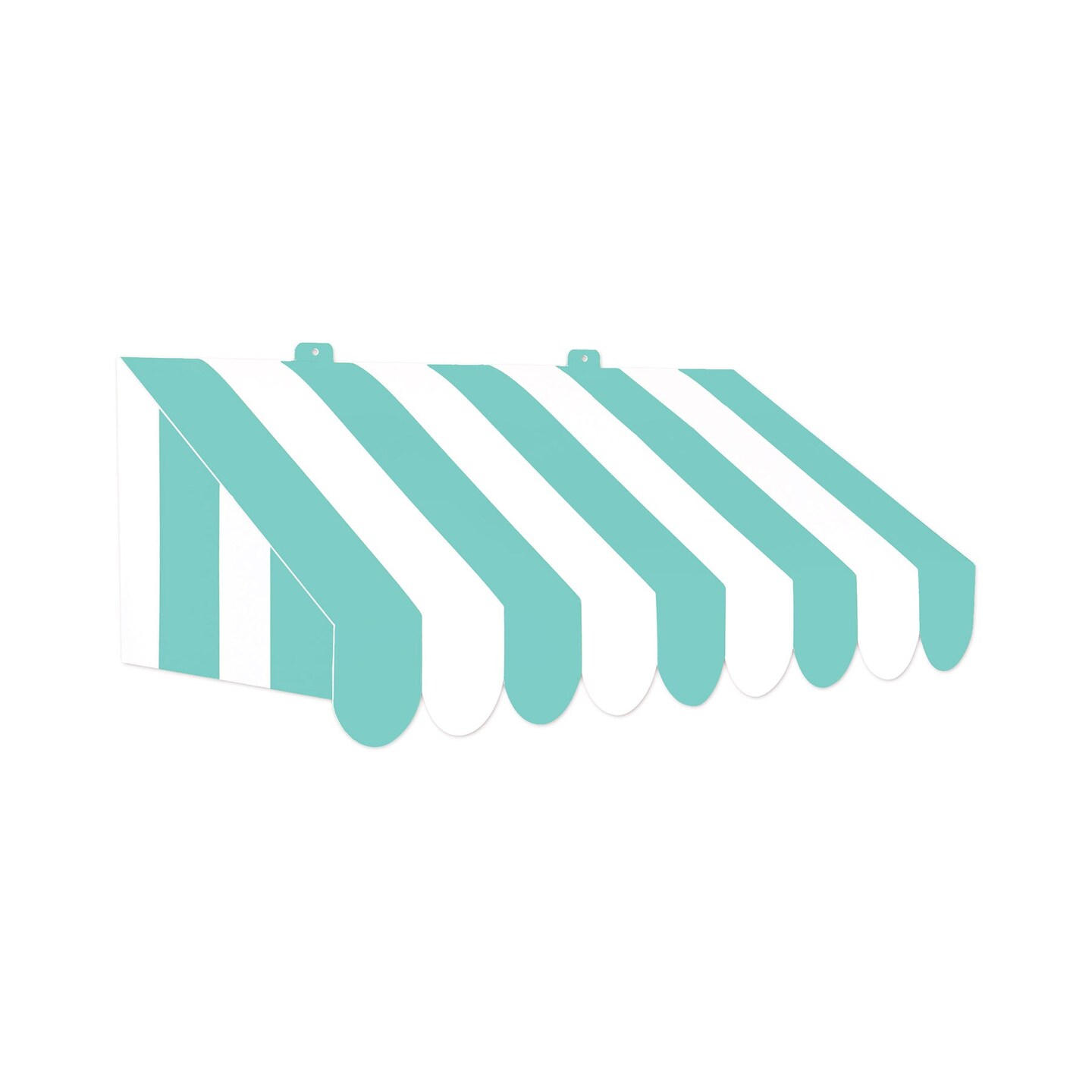 6 Pack Beistle 3-D Teal/White Awning Wall Decoration