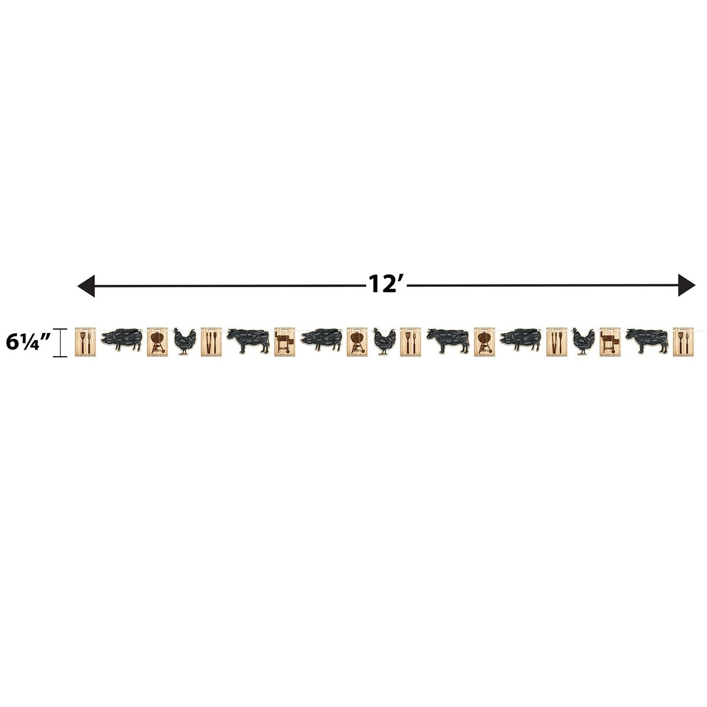 12 Pack Beistle BBQ Party Streamer