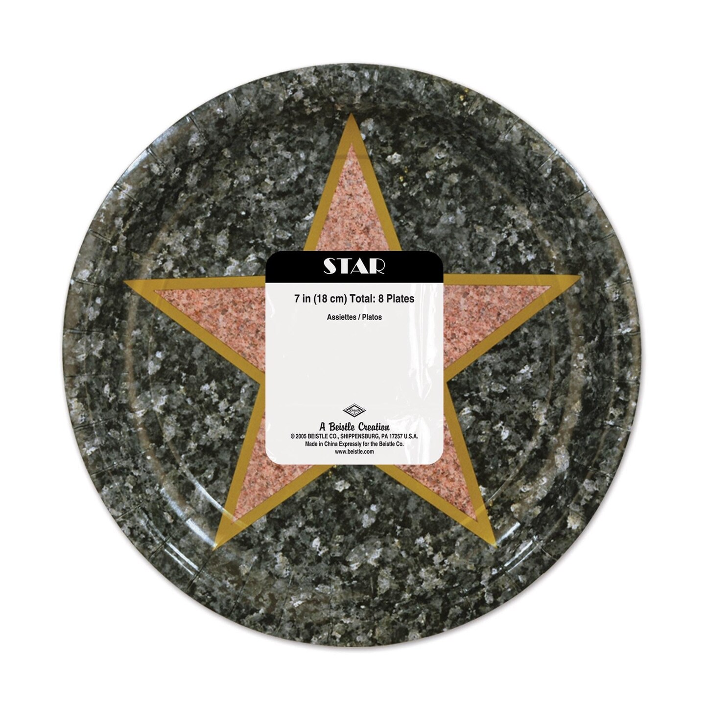 96 Pack Beistle Awards Night Star Theme Party Paper Plates 7 inch
