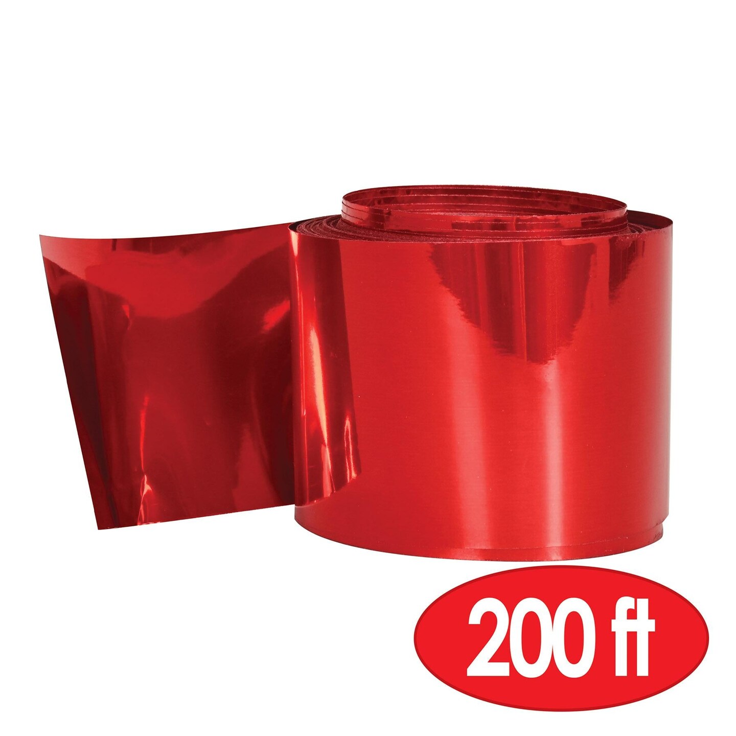 12 Pack Beistle Gleam &#x27;N Party Streamer Metallized Streamer - red