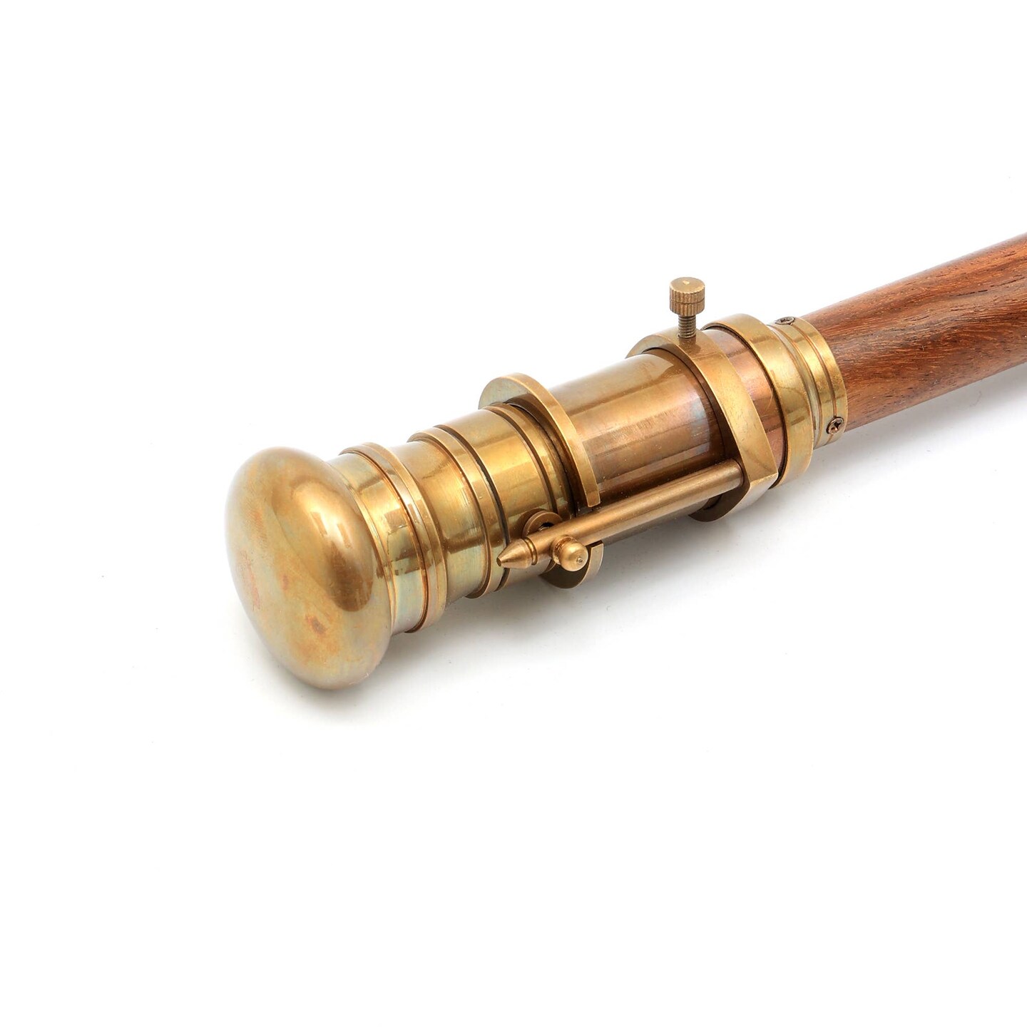 Decorative Walking Stick-Fancy Wood Canes - With Telescope 36"