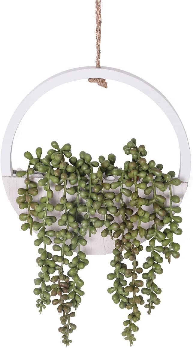 Artificial Hanging String of Pearls – Lifelike Greenery for Indoor & Outdoor Décor