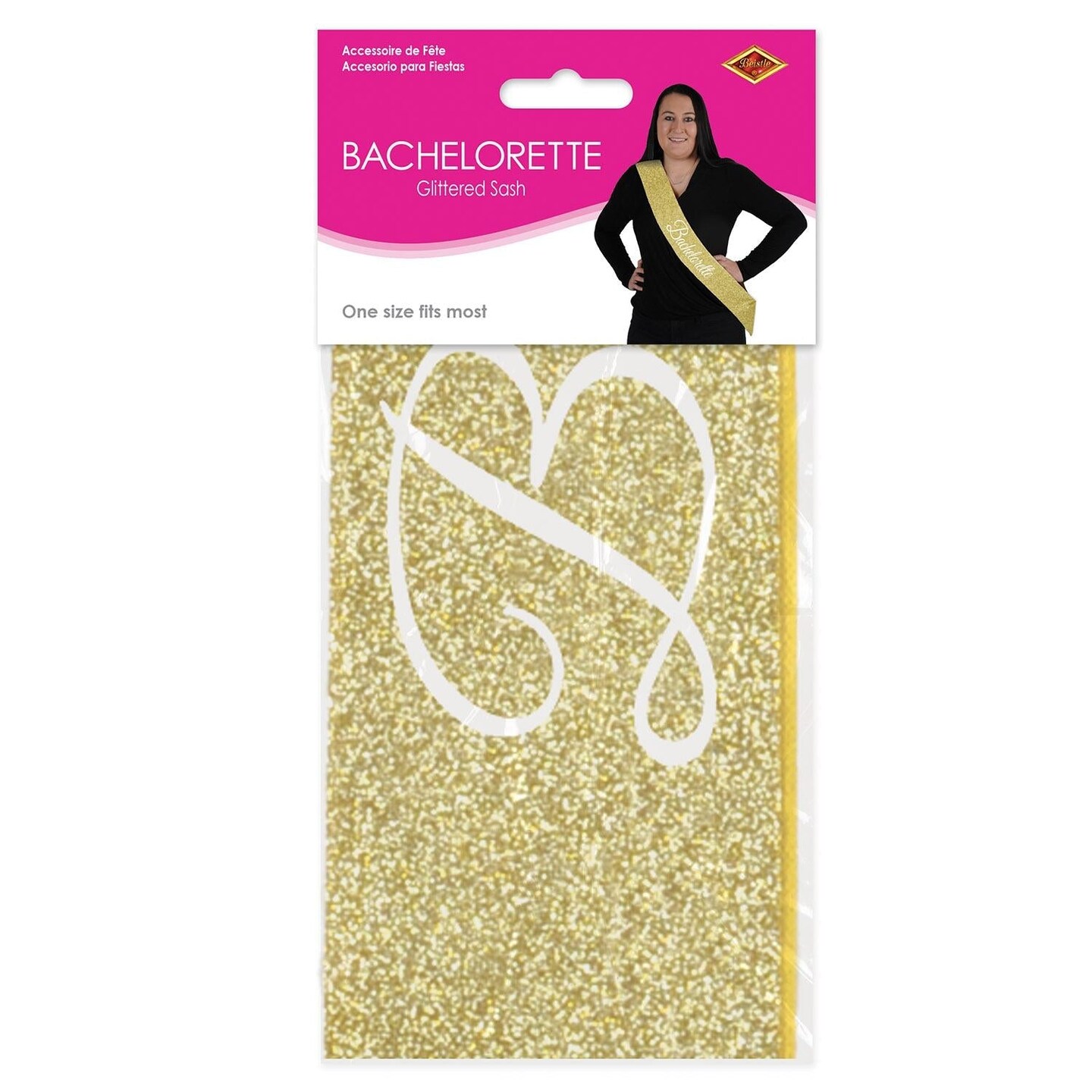 6 Pack Beistle Bachelorette Glittered Sash