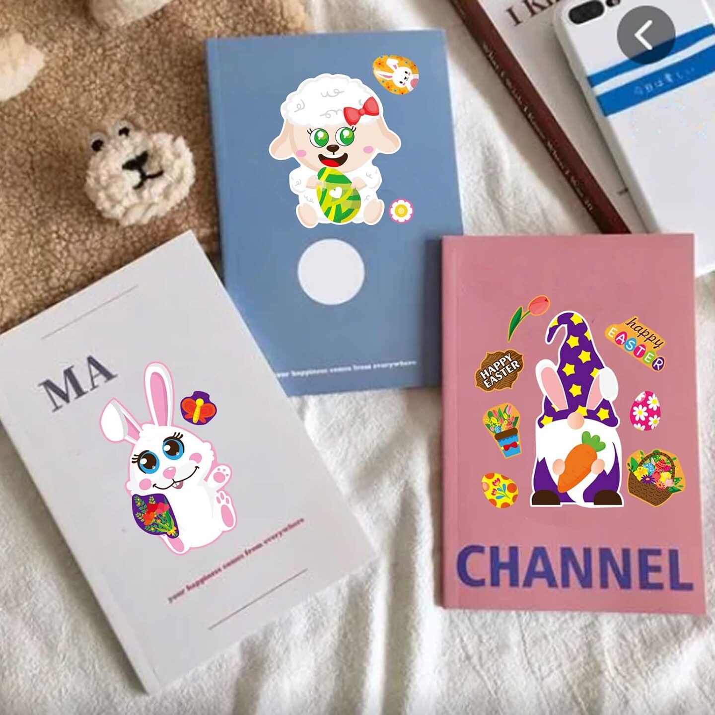 36 Sheet Easter Stickers for Kids,Easter Basket Stuffers,Make a Face Easter Stickers with Easter Animal Egg Themed,Make Your Own Stickers,Easter Decorations Gift Kids Party Favor Supplies Crafts