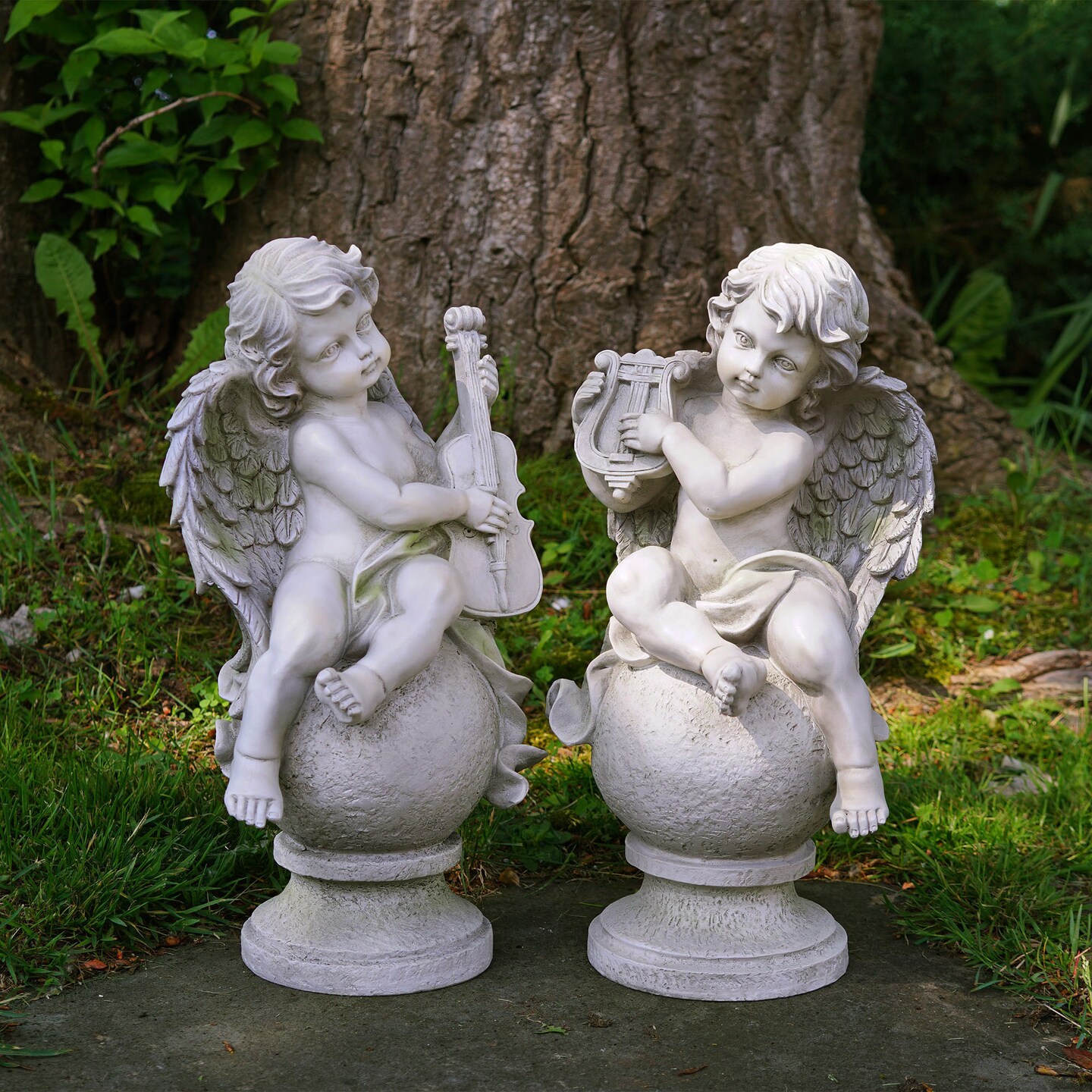 Angel's gardenページ Style Selections 11.38-in H x 8.38-in W Gray Angels and