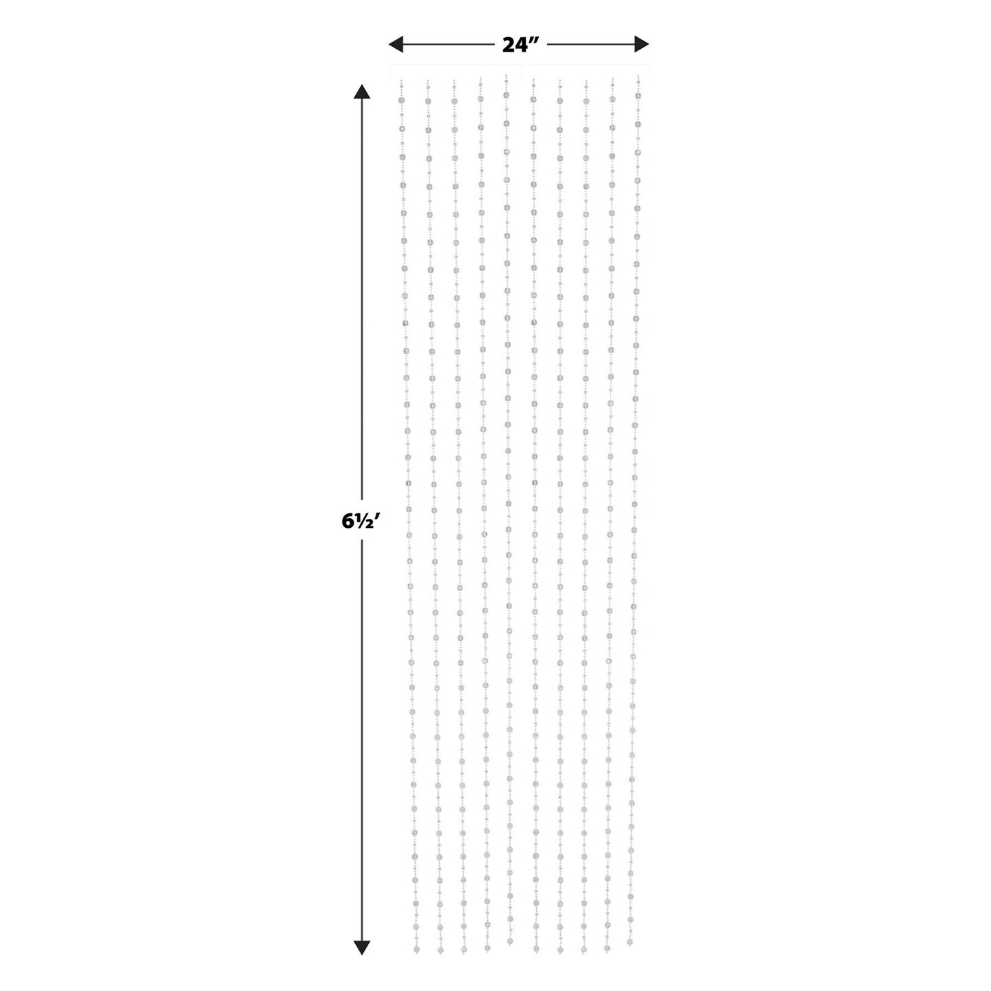 Beistle Bead Curtain 78 Inch x 24 Inch