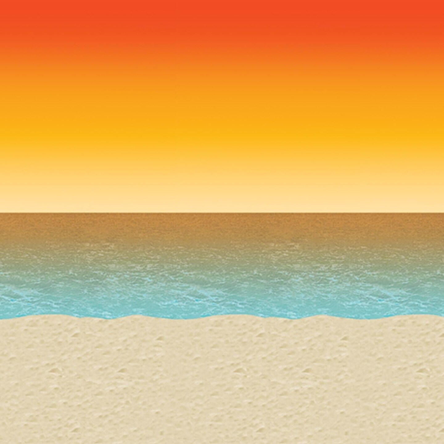 6 Pack Beistle Luau Sunset Backdrop