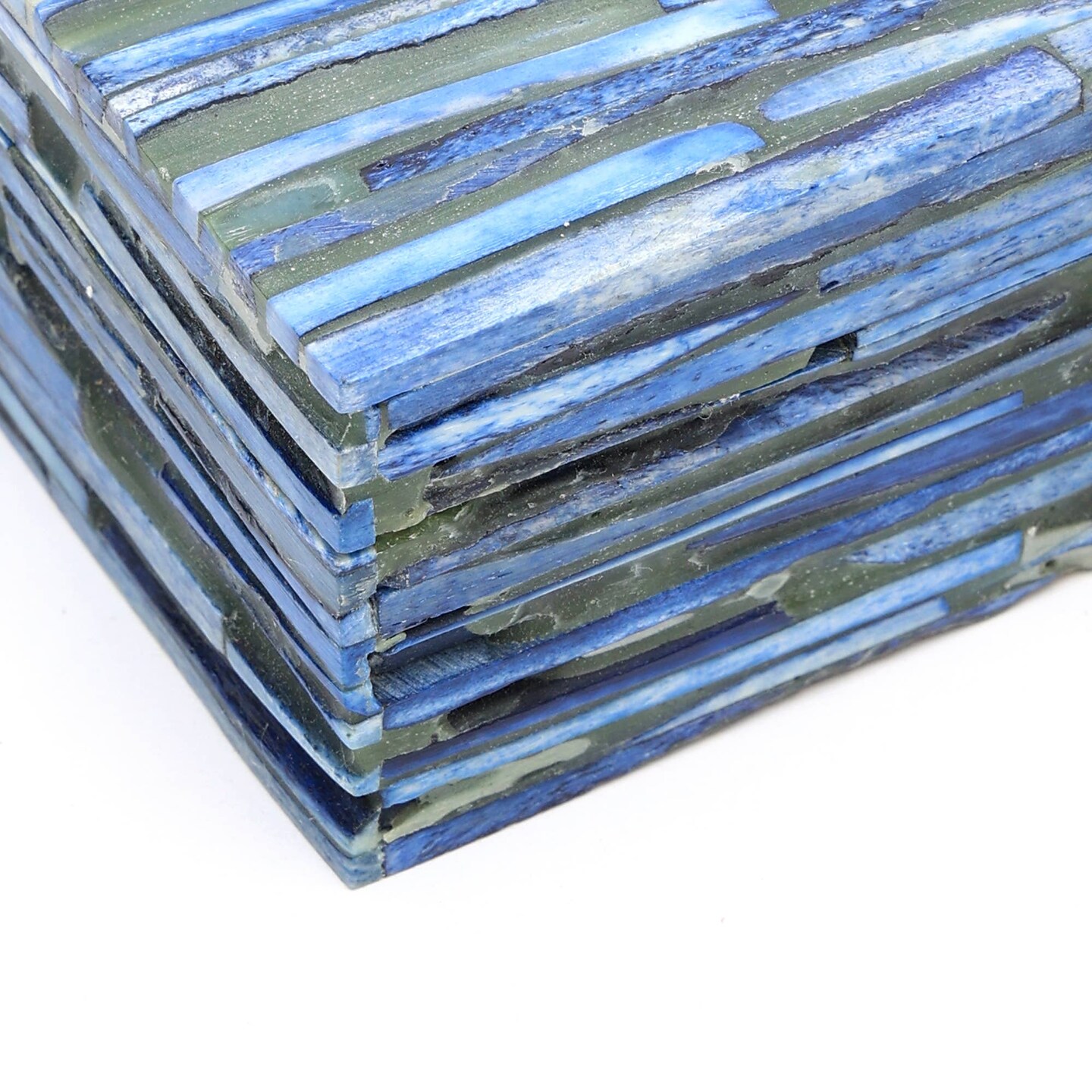 Decorative Storage Box with Bone Material In sky Blue Color - 6.25&#x22;X 4.25&#x22; X 2&#x22;