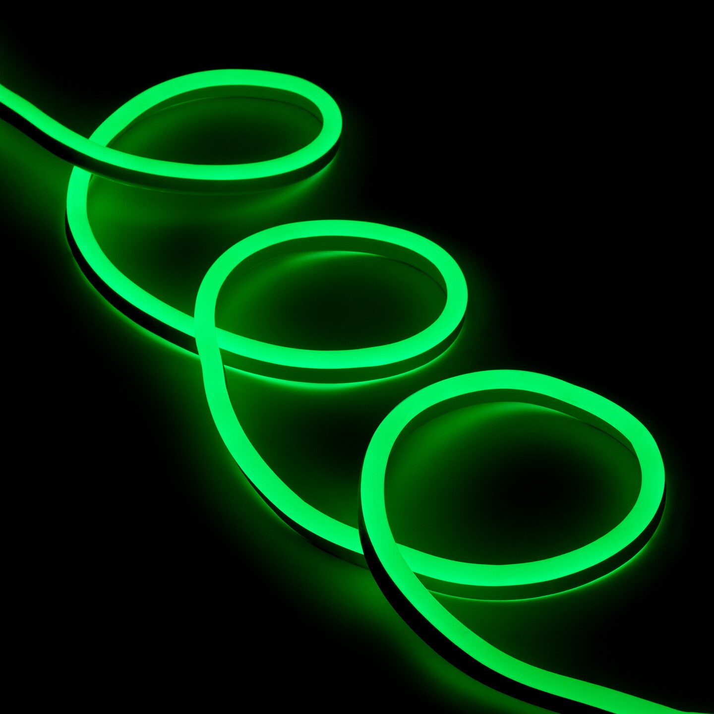 Northlight LED Commercial Grade Flexible Christmas Rope Lights - Green - 18' Clear Wire