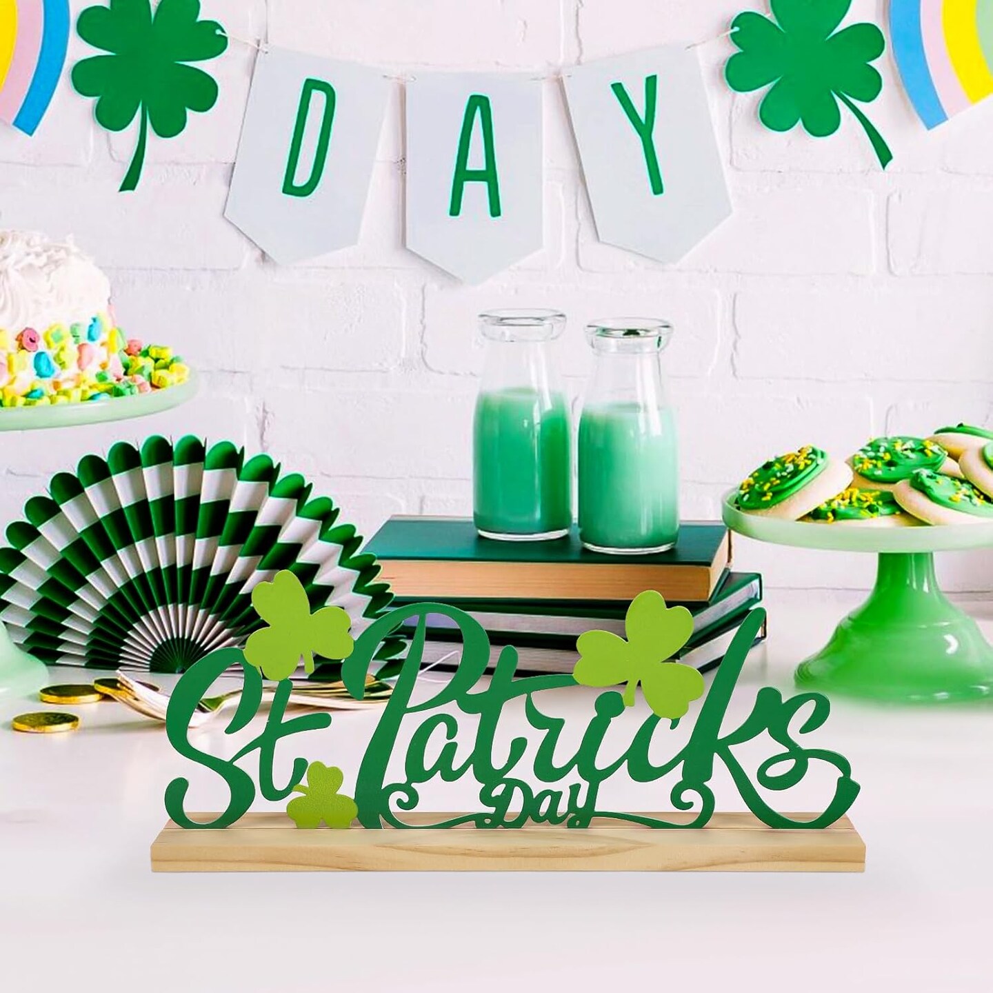 Metal St. Patrick&#x27;s Day Sign, St Patricks Day Decorations for Home