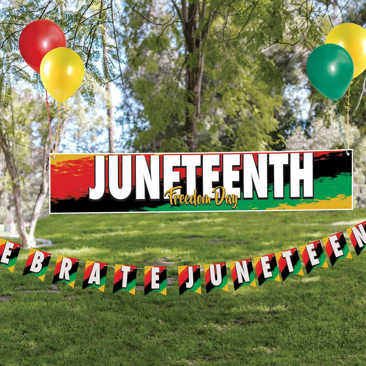 12 Pack Beistle Juneteenth Banner