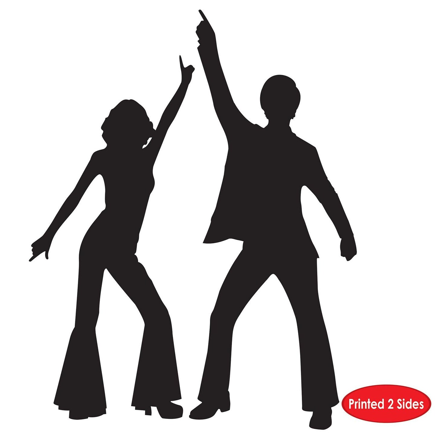 24 Pack Beistle Disco Party Silhouettes