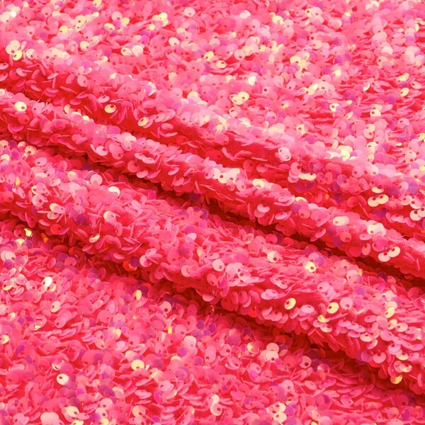 2 Way Stretch Velvet Sequin Fabric 92% Polyester & 8% Spandex 46/47” Width