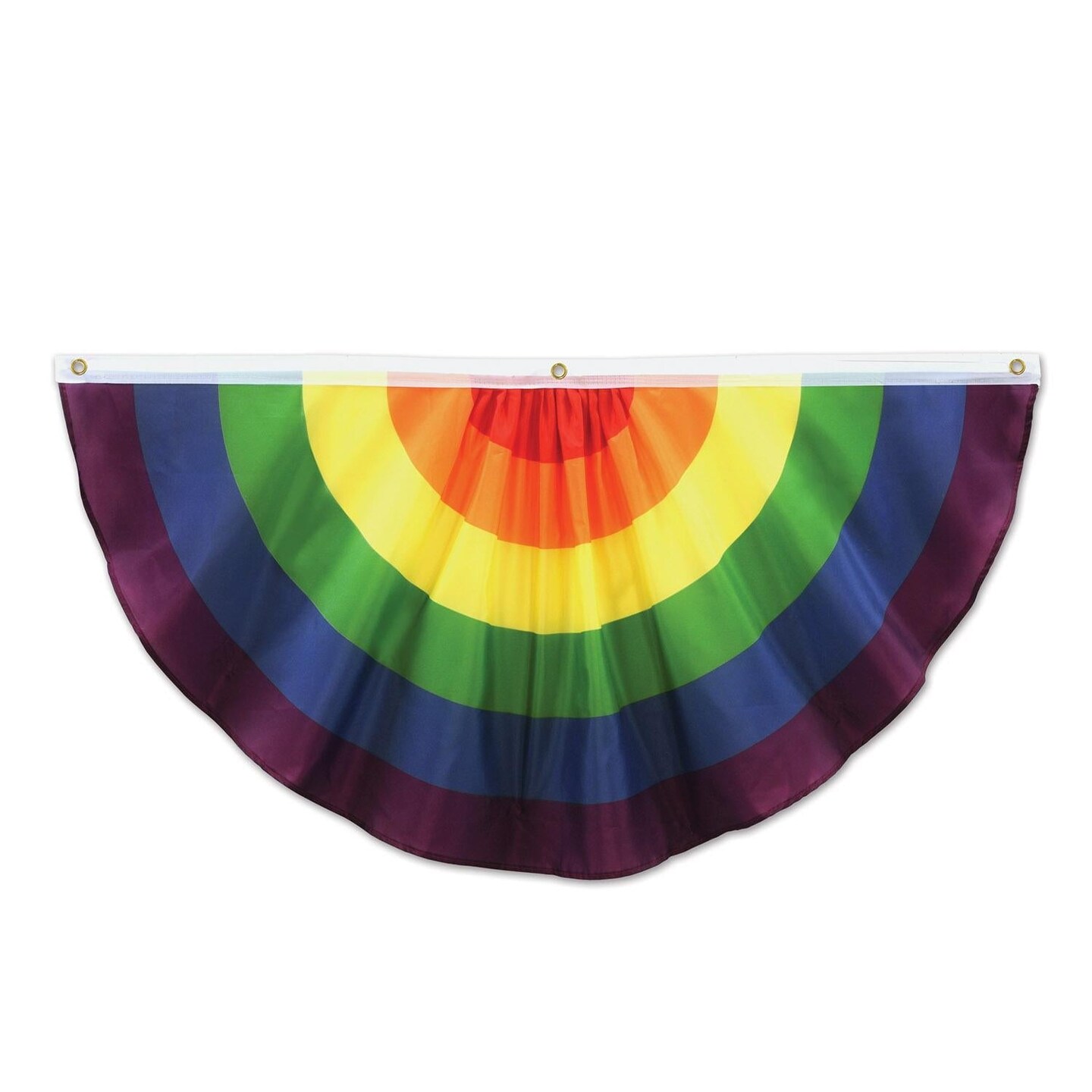 6 Pack Beistle Rainbow Party Fabric Bunting
