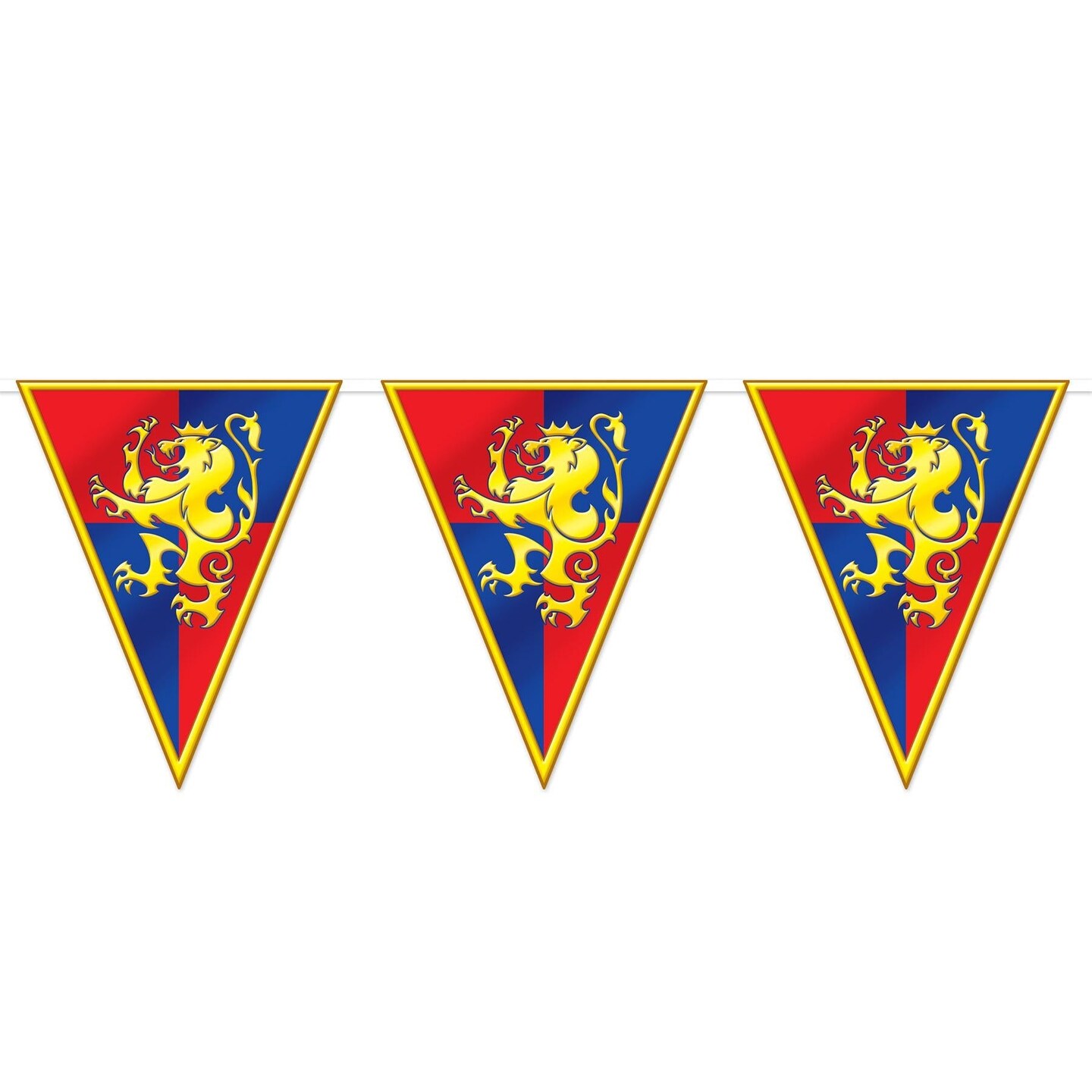 12 Pack Beistle Medieval Pennant Party Banner