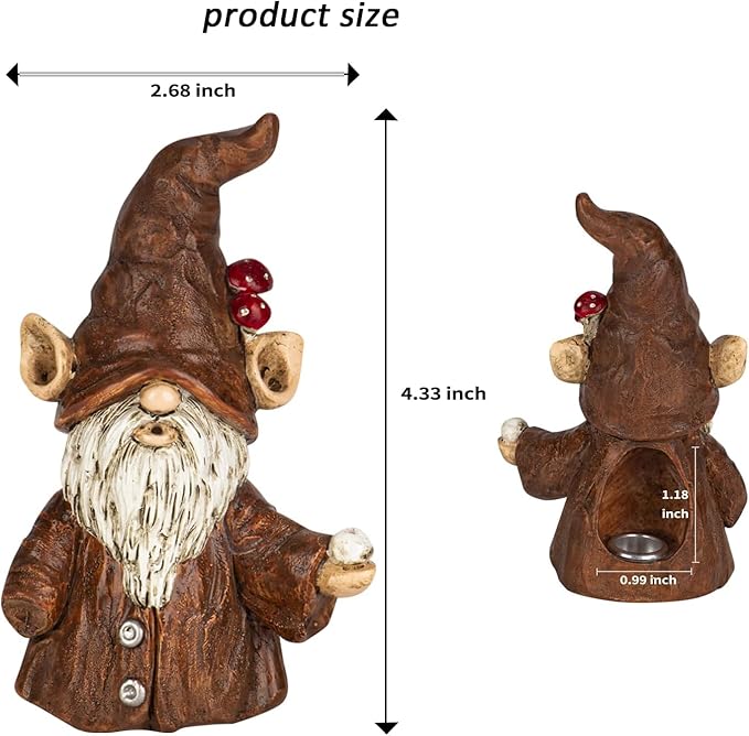Gnome Incense Holder for Sticks Incense Cone Burner Ornaments Cute gift for all