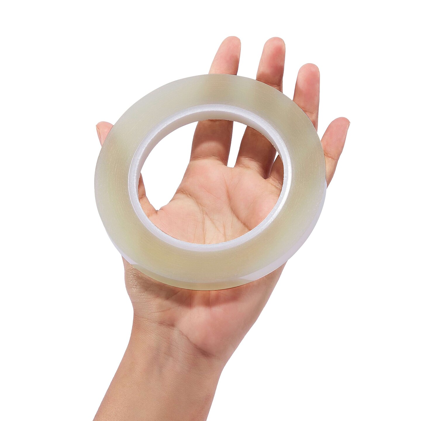 makerflo Heat Resistant Tape for Sublimation 0.375&#x22; x 216&#x27; FT, Heat Adhesive for Sublimation On Tumbler, Mug, T Shirt, Odourless and Crack Resistant Clear Tape for Vinyl and Heat Press