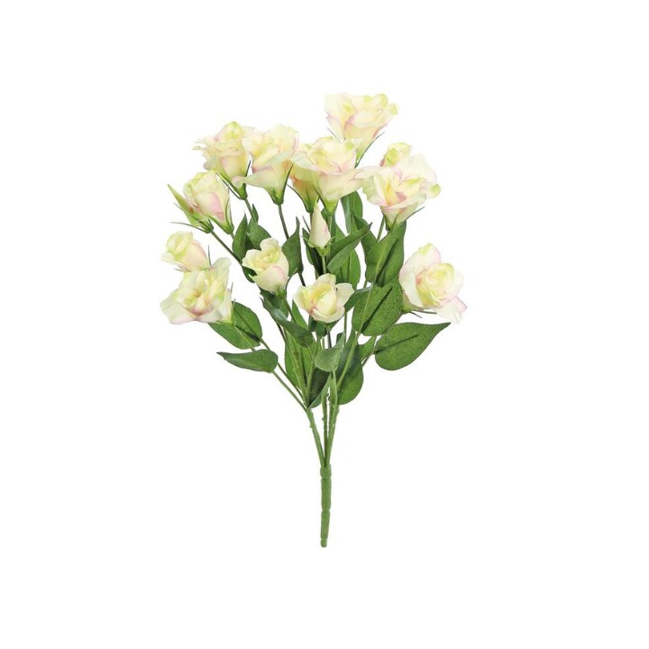 20.5&#x22; Pink &#x26; Cream Artificial Lisianthus Bush &#x2013; Faux Floral for Weddings &#x26; Home D&#xE9;cor (5410-PC)