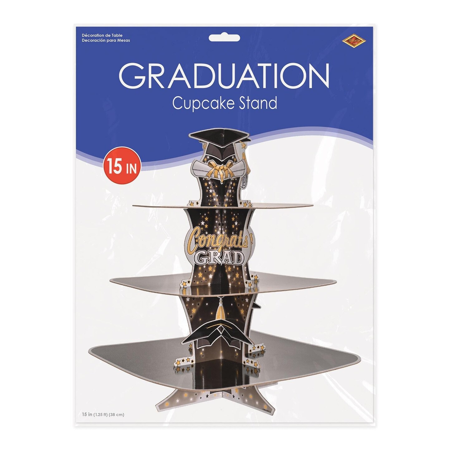 12 Pack Beistle Graduation Party Cupcake Stand