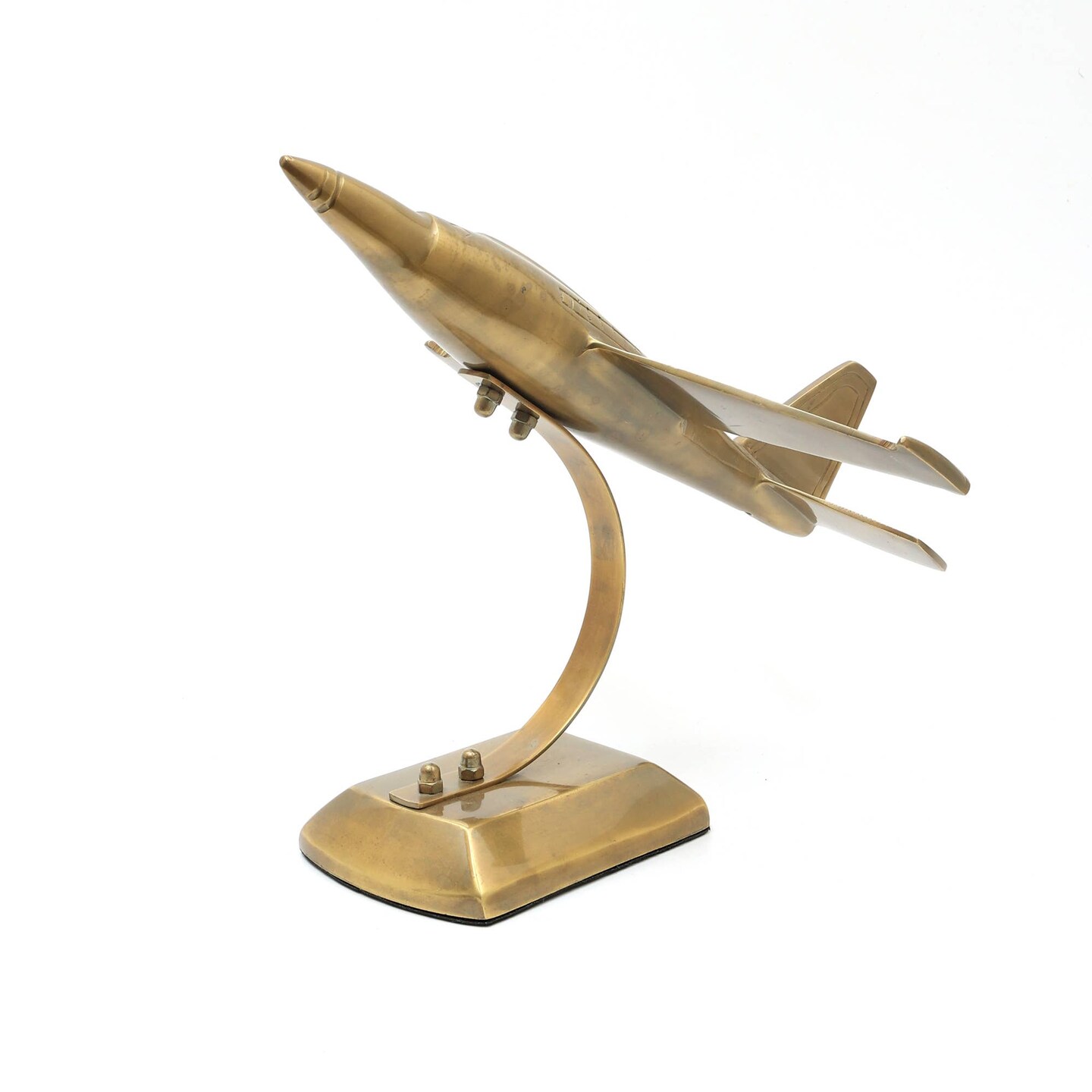 Aluminum Rocket Decorative Sculpture - 11.5&#x22;x6&#x22;x9&#x22;