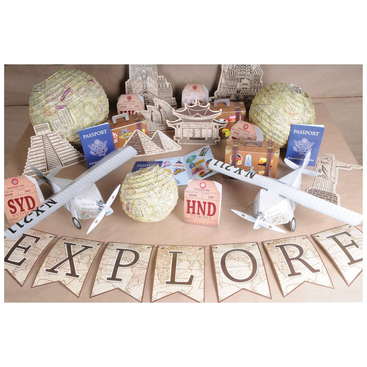 36 Pack Beistle Luggage Party Favor Boxes