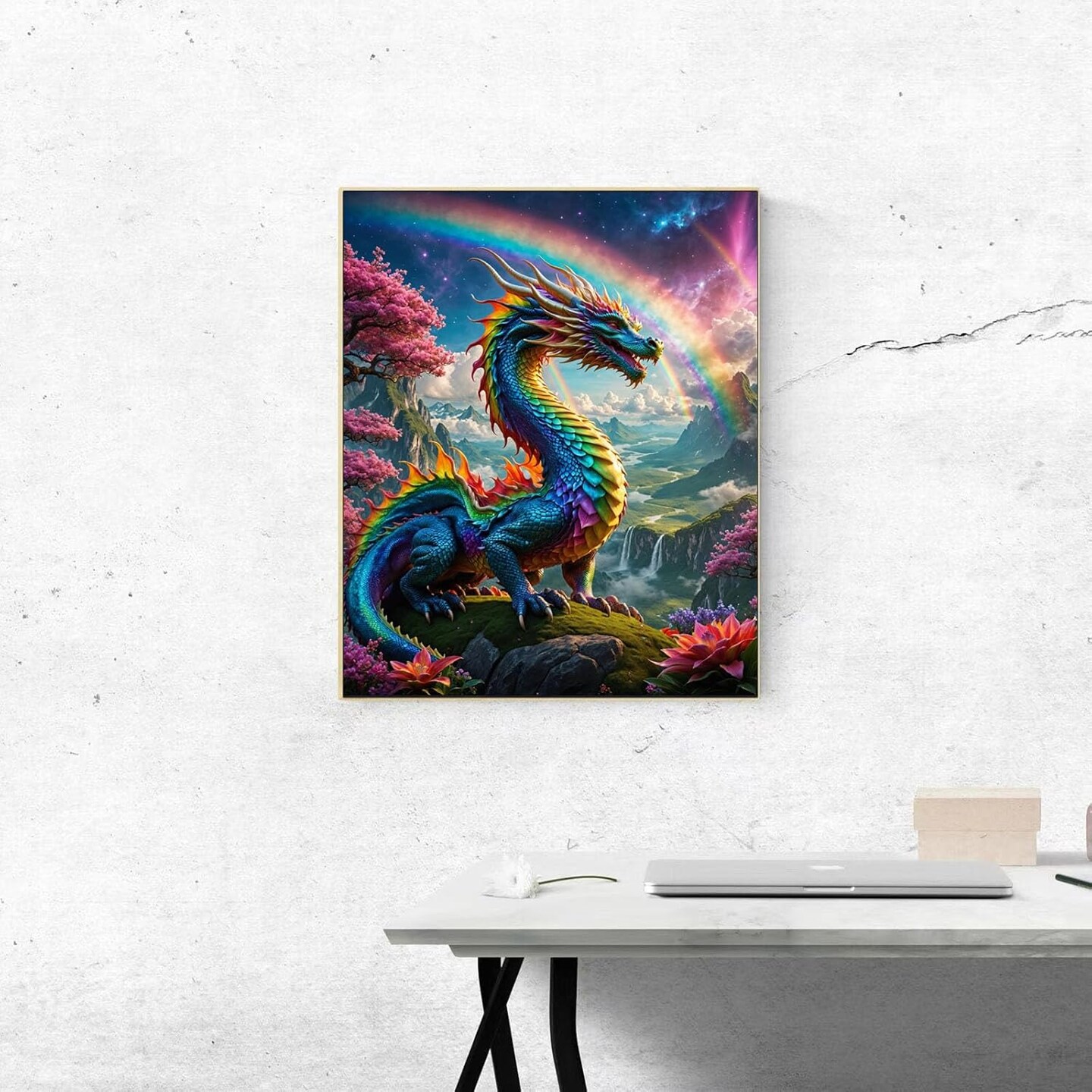 Dragon Paint By Numbers Kit For Adults Beginner Colourful Dragons Adult Paint
