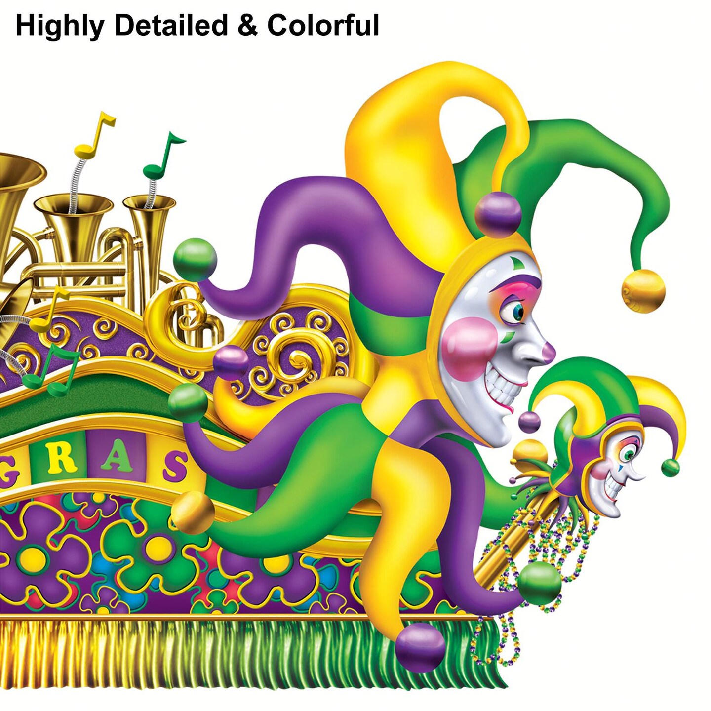 24 Pack Beistle Mardi Gras Float Props