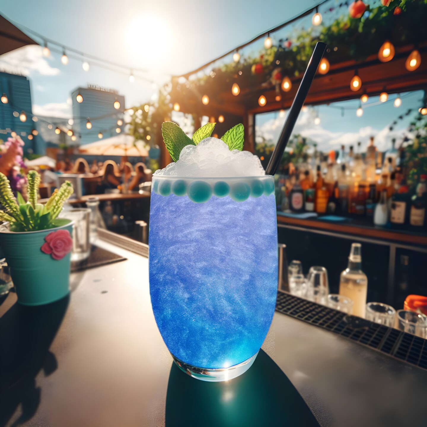 Brew Glitter - Blue Color Changing Edible Drink Glitter (4g, x1 Flip-Cap Jar) for Beer, Cocktails and Beverages