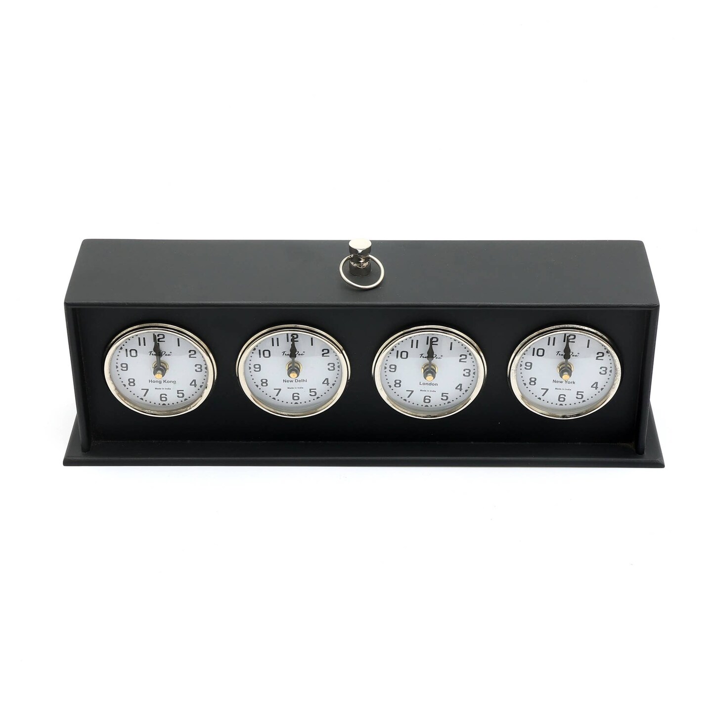 Modern &#x26; Decorative Table World Clock for Home &#x26; Office Decor - Tabletop Object
