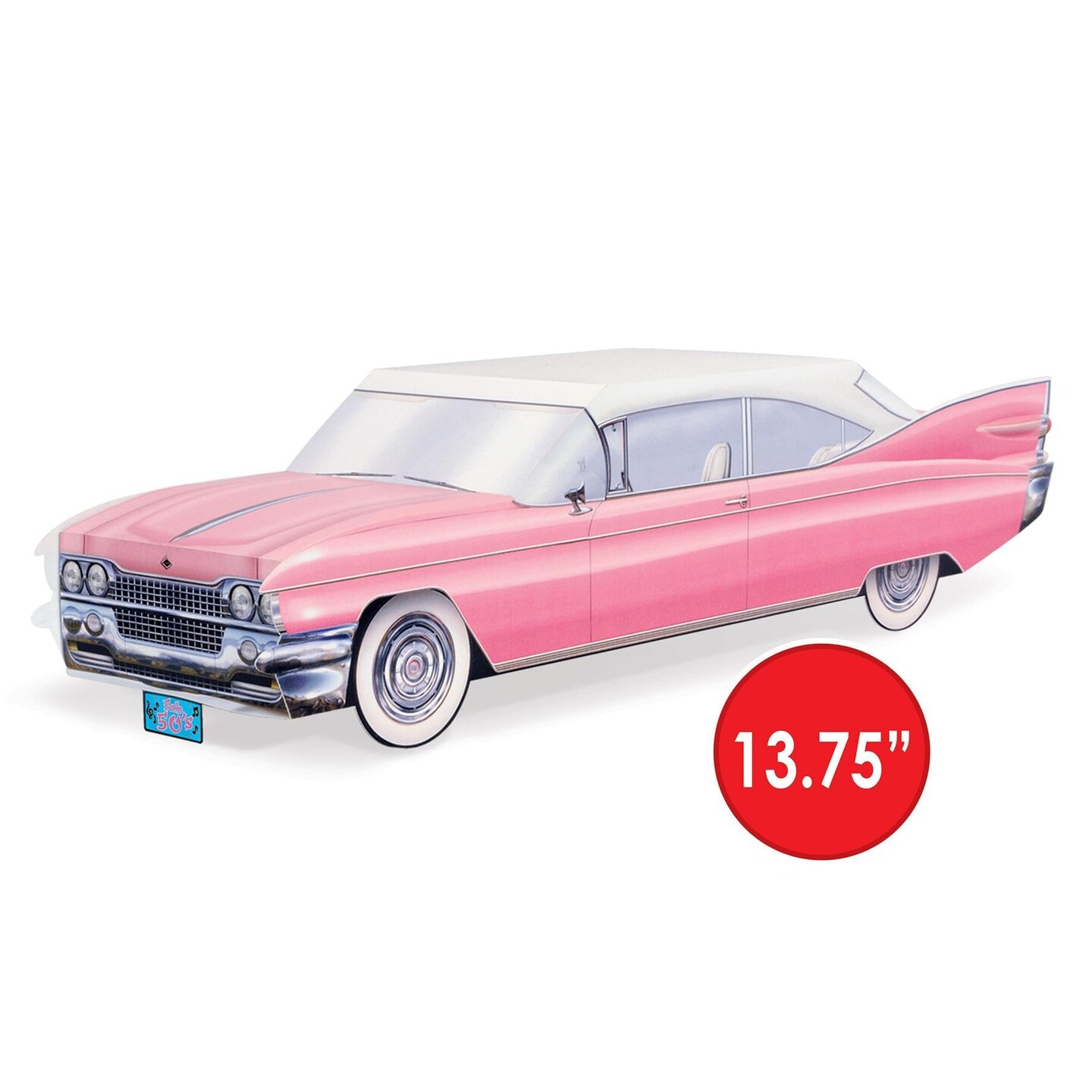12 Pack Beistle 3-D 50&#x27;s Cruisin&#x27; Car Party Centerpiece