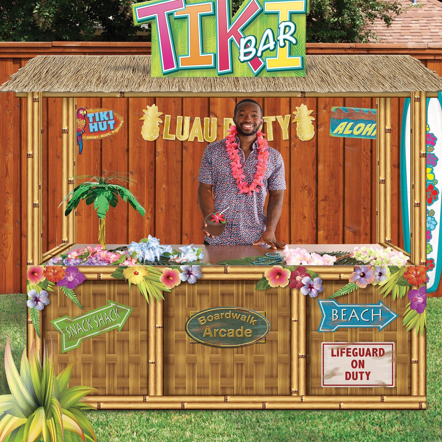 48 Pack Beistle Luau Party Beach Sign Cutouts
