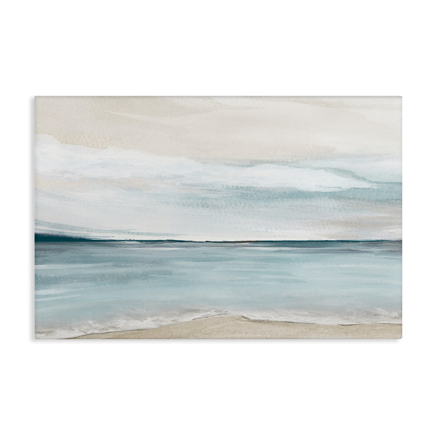 Stupell Industries Muted Soft Watercolor Beach Canvas By Kristen Brockmon