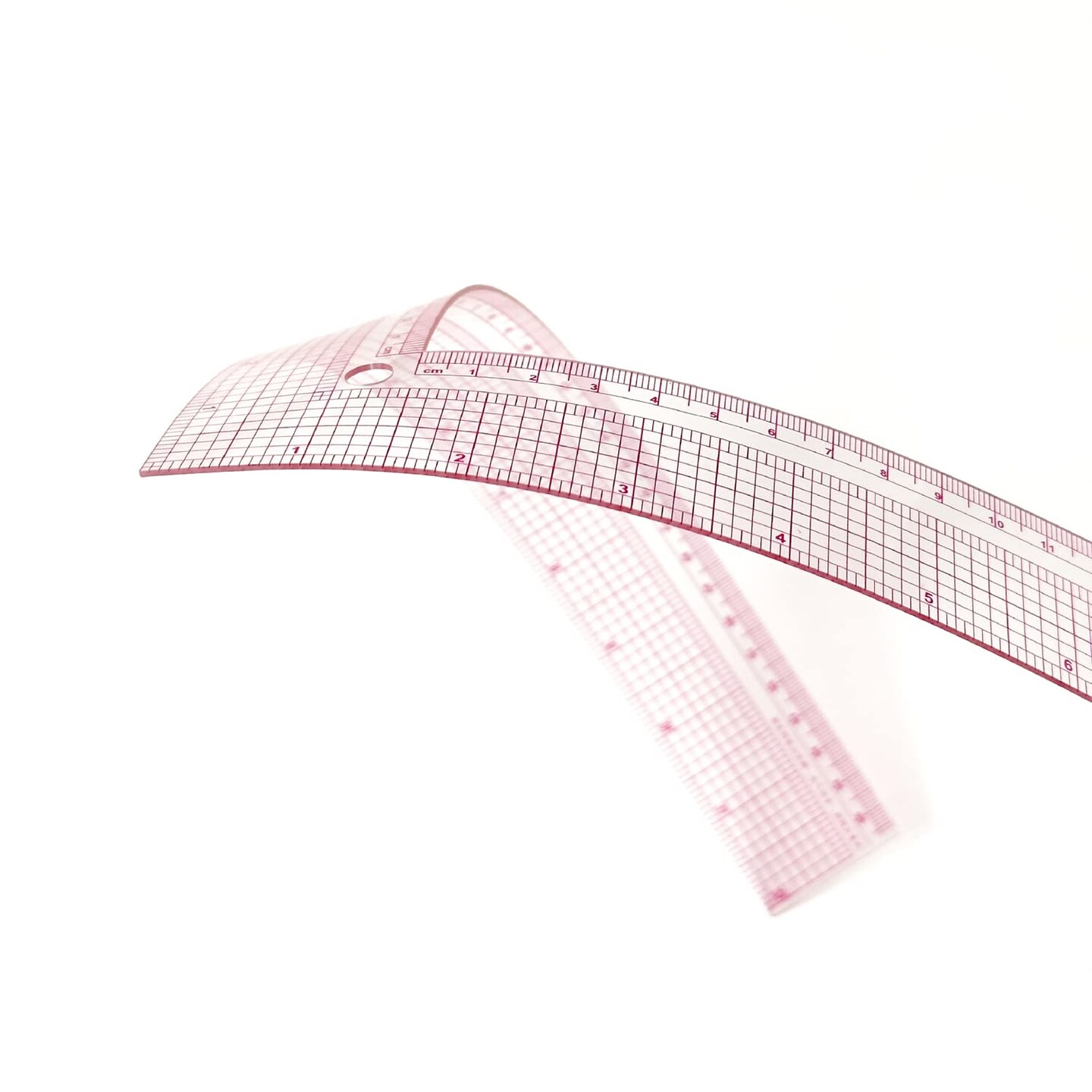 Kearing&#xAE; 12&#x22; Plastic L Square Ruler for Sewing - L Shaped Ruler