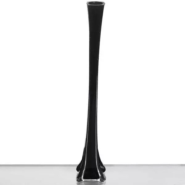6 BLACK Wedding Eiffel Tower vases 24" tall Centerpieces